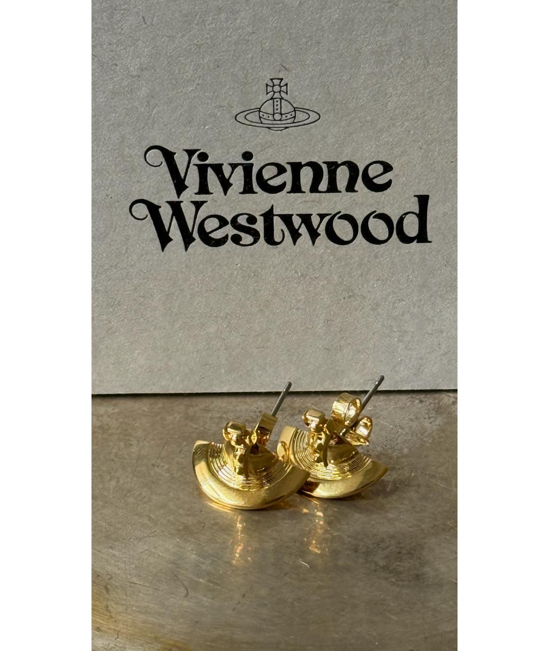 VIVIENNE WESTWOOD Золотые серьги, фото 3
