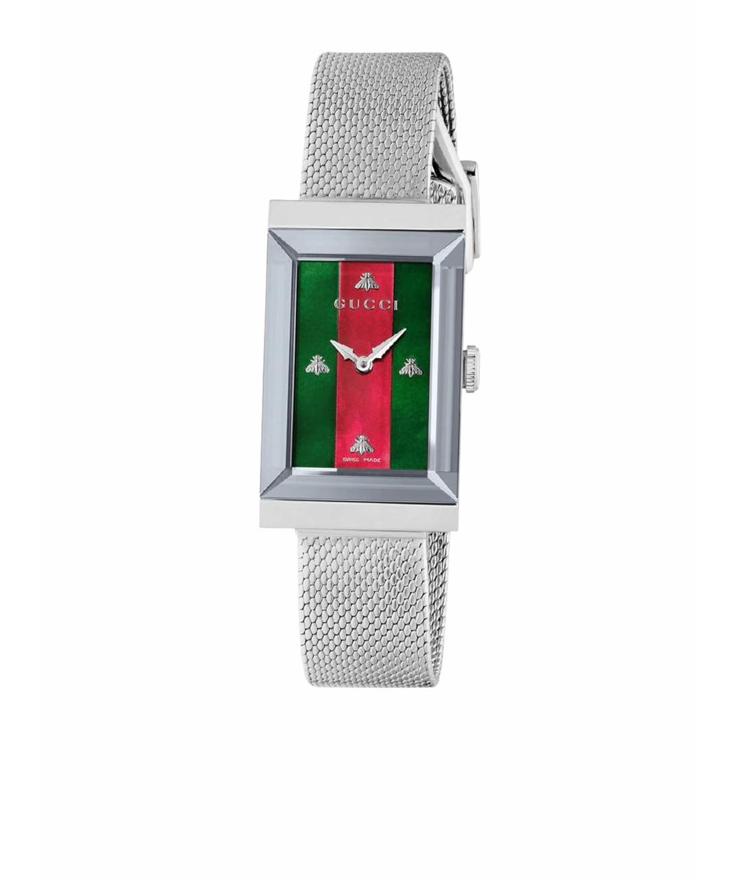 GUCCI Серебряные стальные часы, фото 1