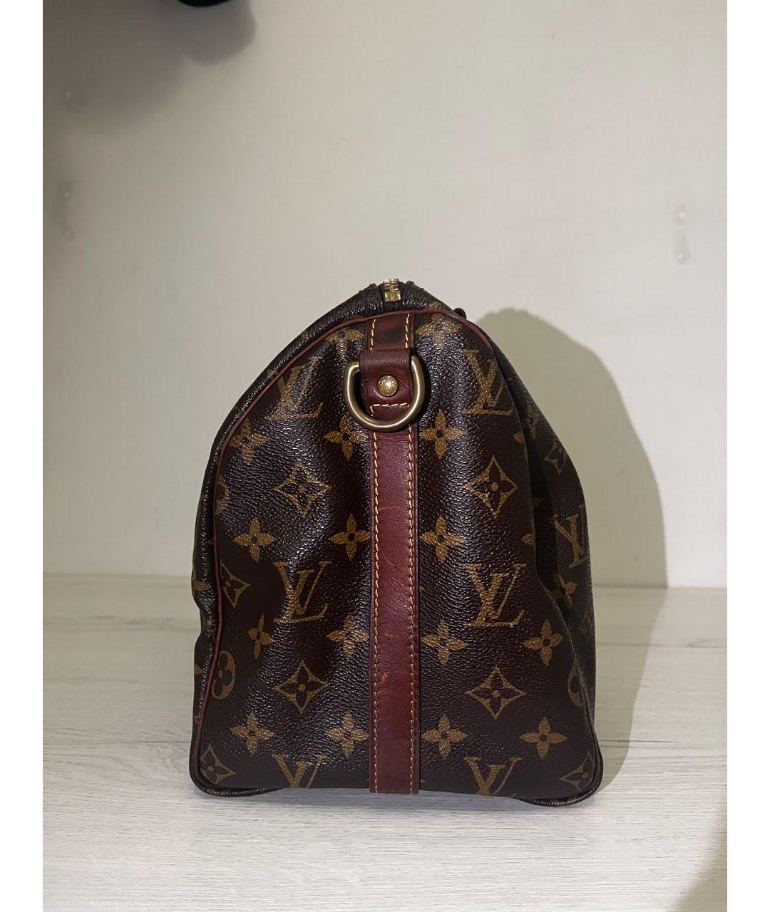 LOUIS VUITTON Коричневая сумка с короткими ручками, фото 3
