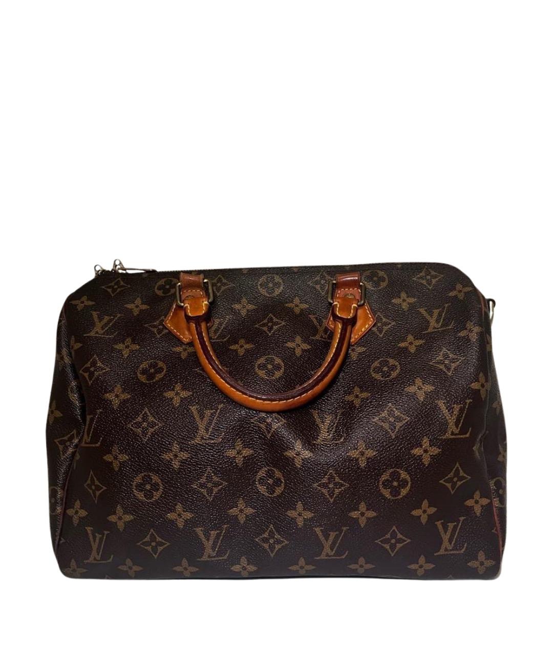 LOUIS VUITTON Коричневая сумка с короткими ручками, фото 1