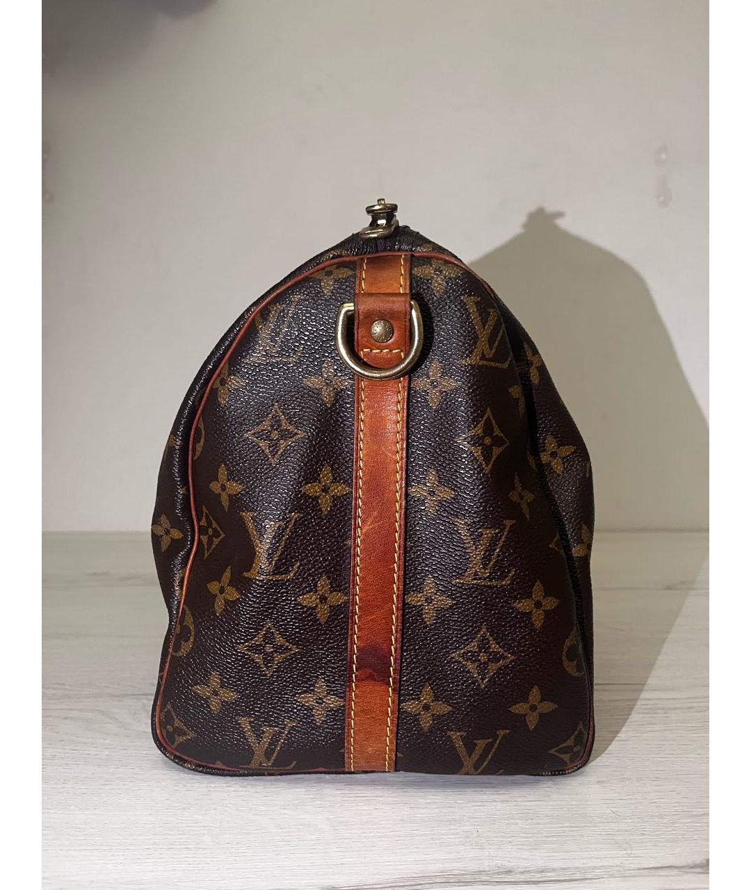 LOUIS VUITTON Коричневая сумка с короткими ручками, фото 4
