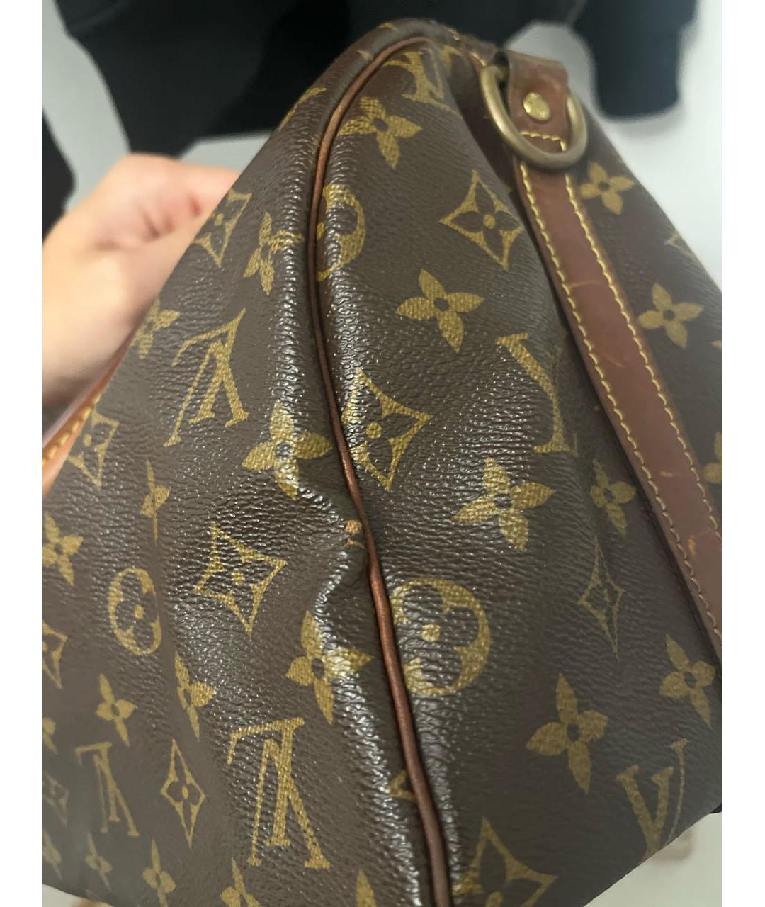 LOUIS VUITTON Коричневая сумка с короткими ручками, фото 7
