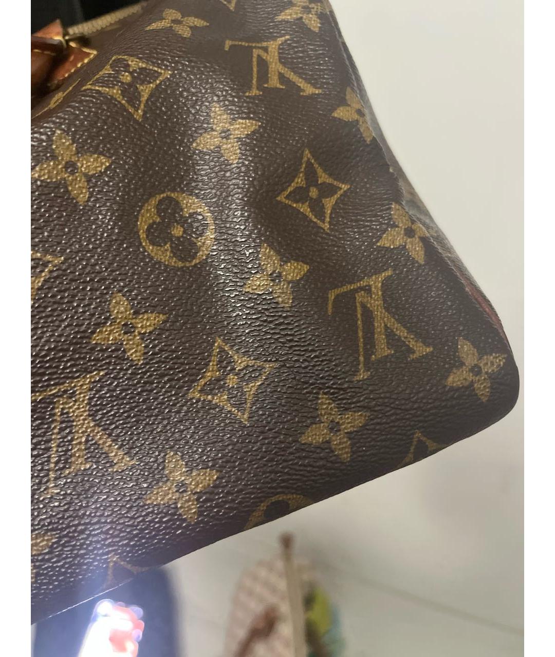 LOUIS VUITTON Коричневая сумка с короткими ручками, фото 6