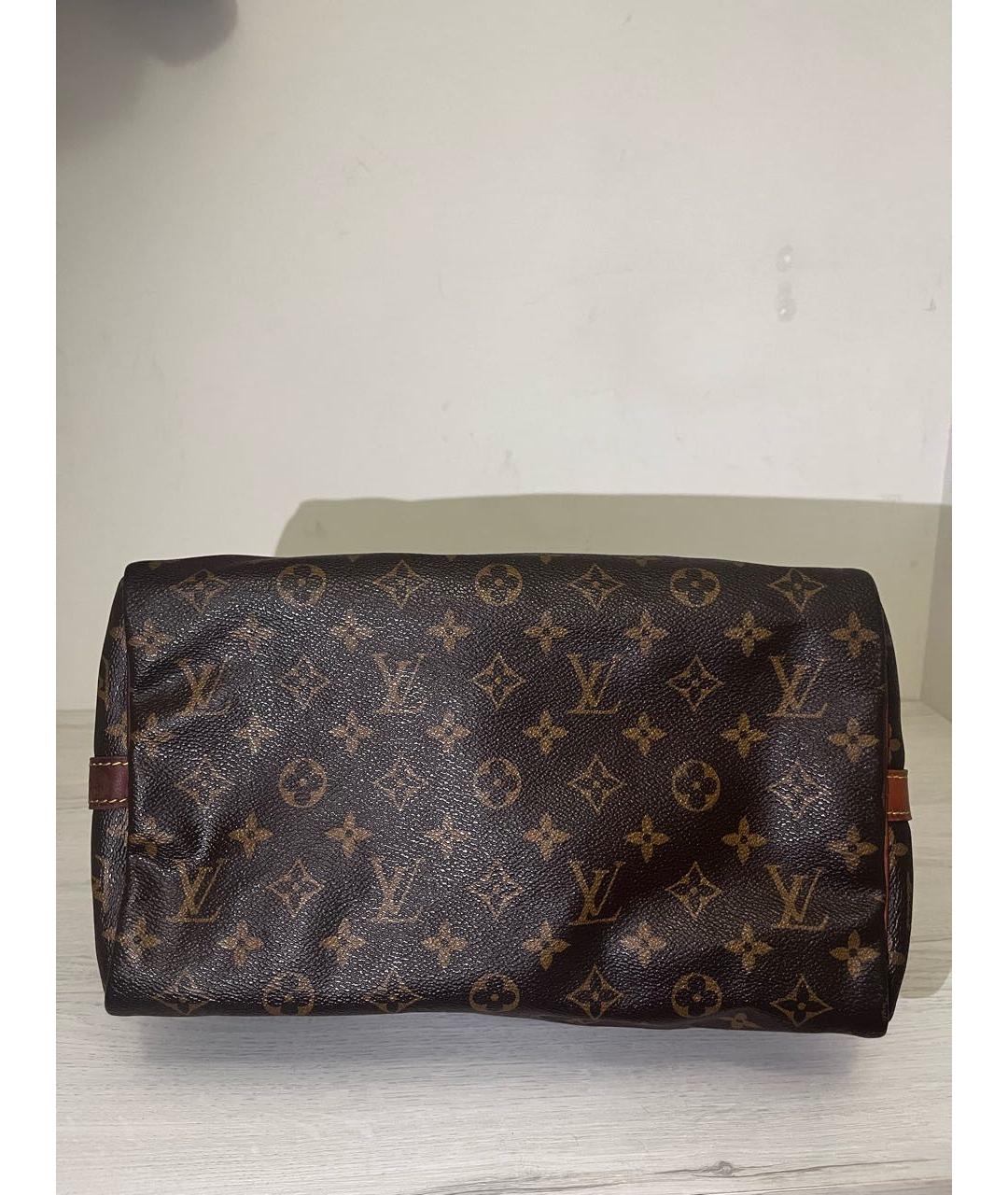 LOUIS VUITTON Коричневая сумка с короткими ручками, фото 5