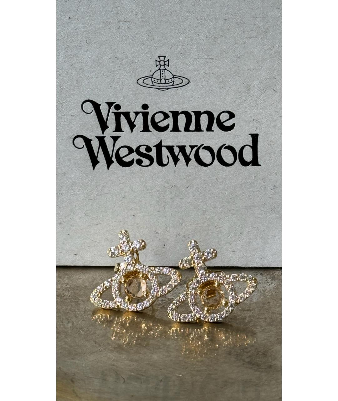 VIVIENNE WESTWOOD Золотые серьги, фото 4