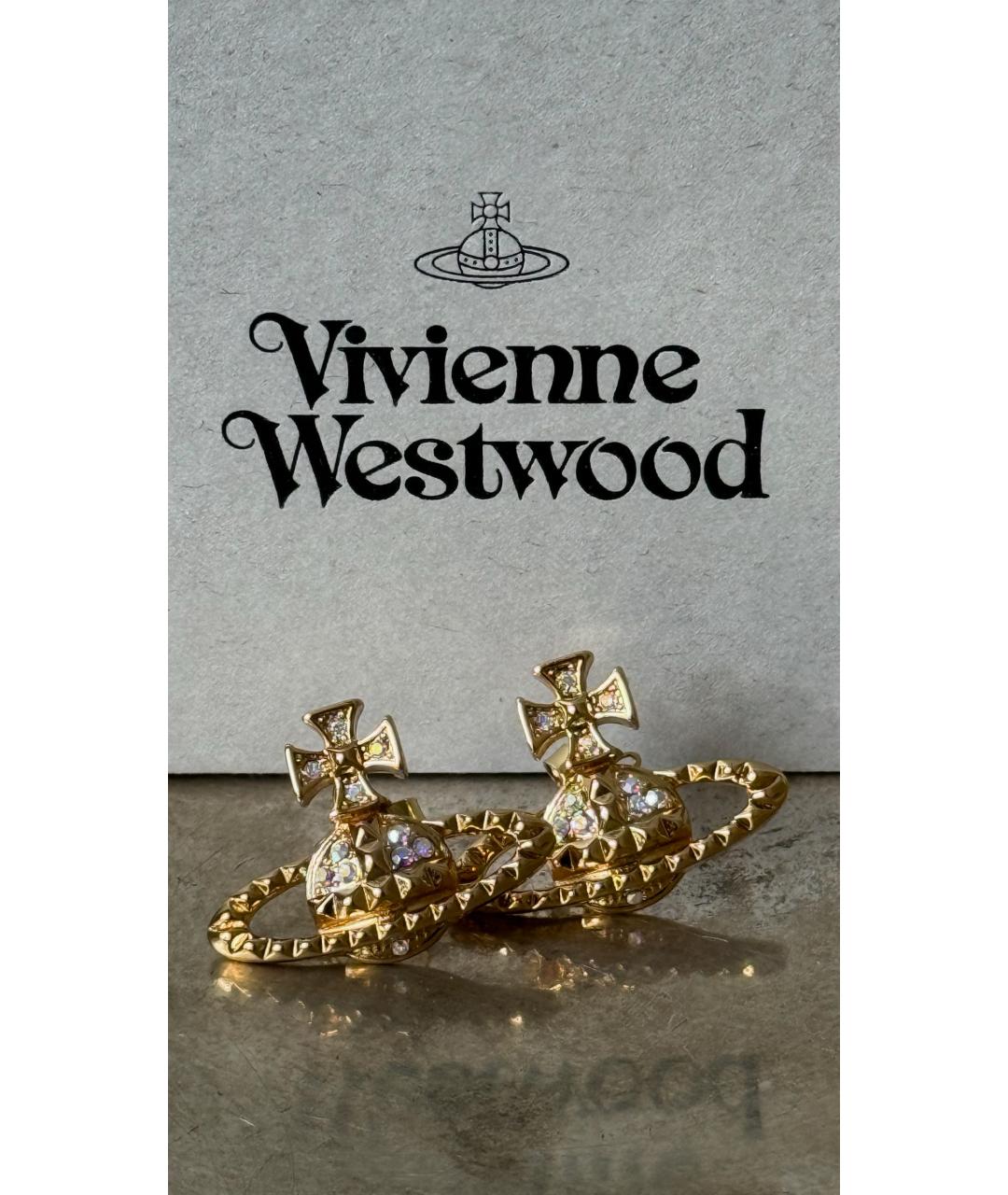 VIVIENNE WESTWOOD Золотые серьги, фото 4