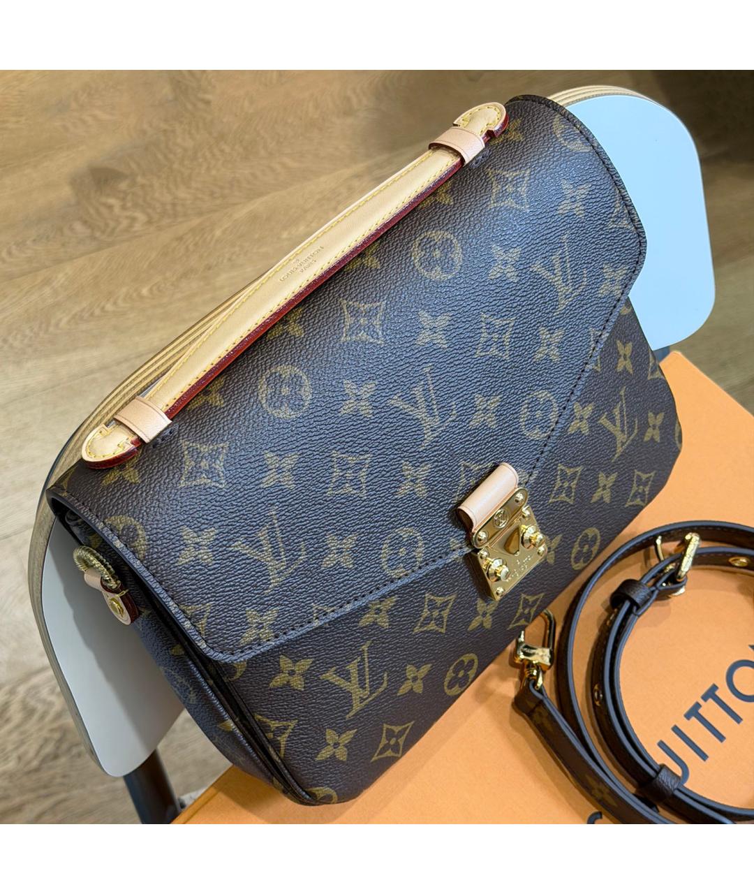 LOUIS VUITTON Коричневая сумка через плечо, фото 5
