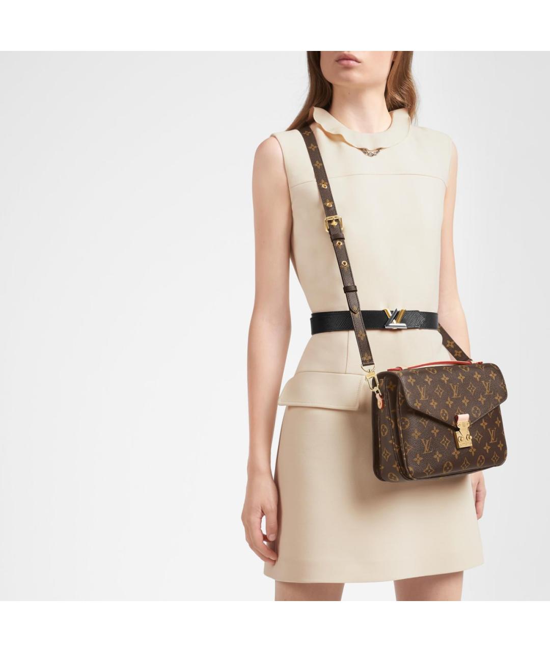 LOUIS VUITTON Коричневая сумка через плечо, фото 8