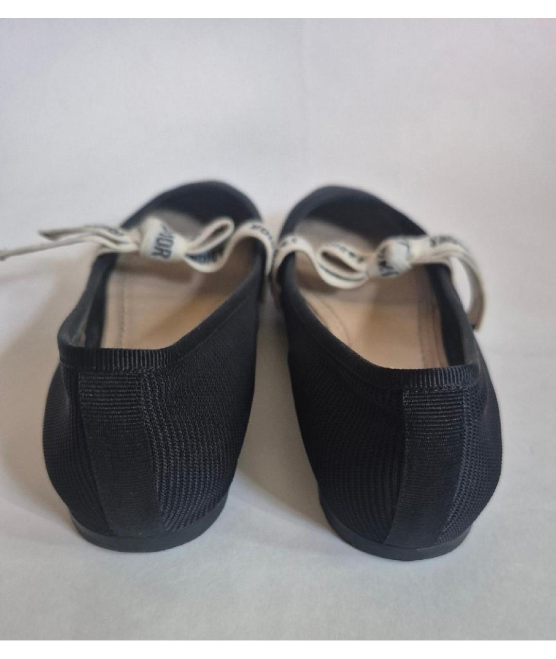 CHRISTIAN DIOR Черные балетки, фото 5