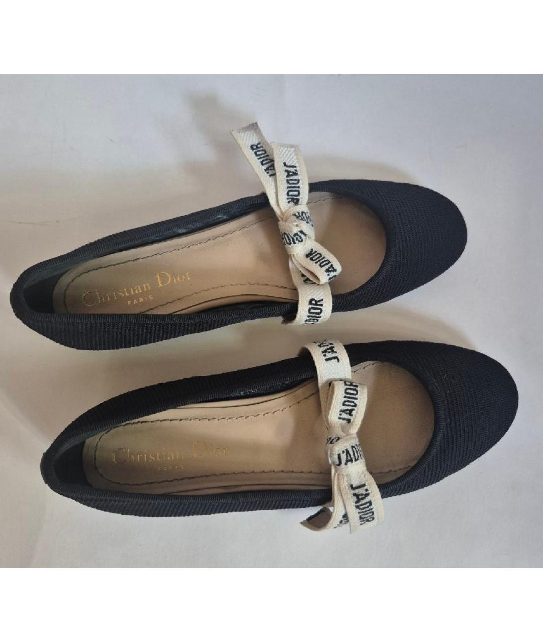CHRISTIAN DIOR Черные балетки, фото 7