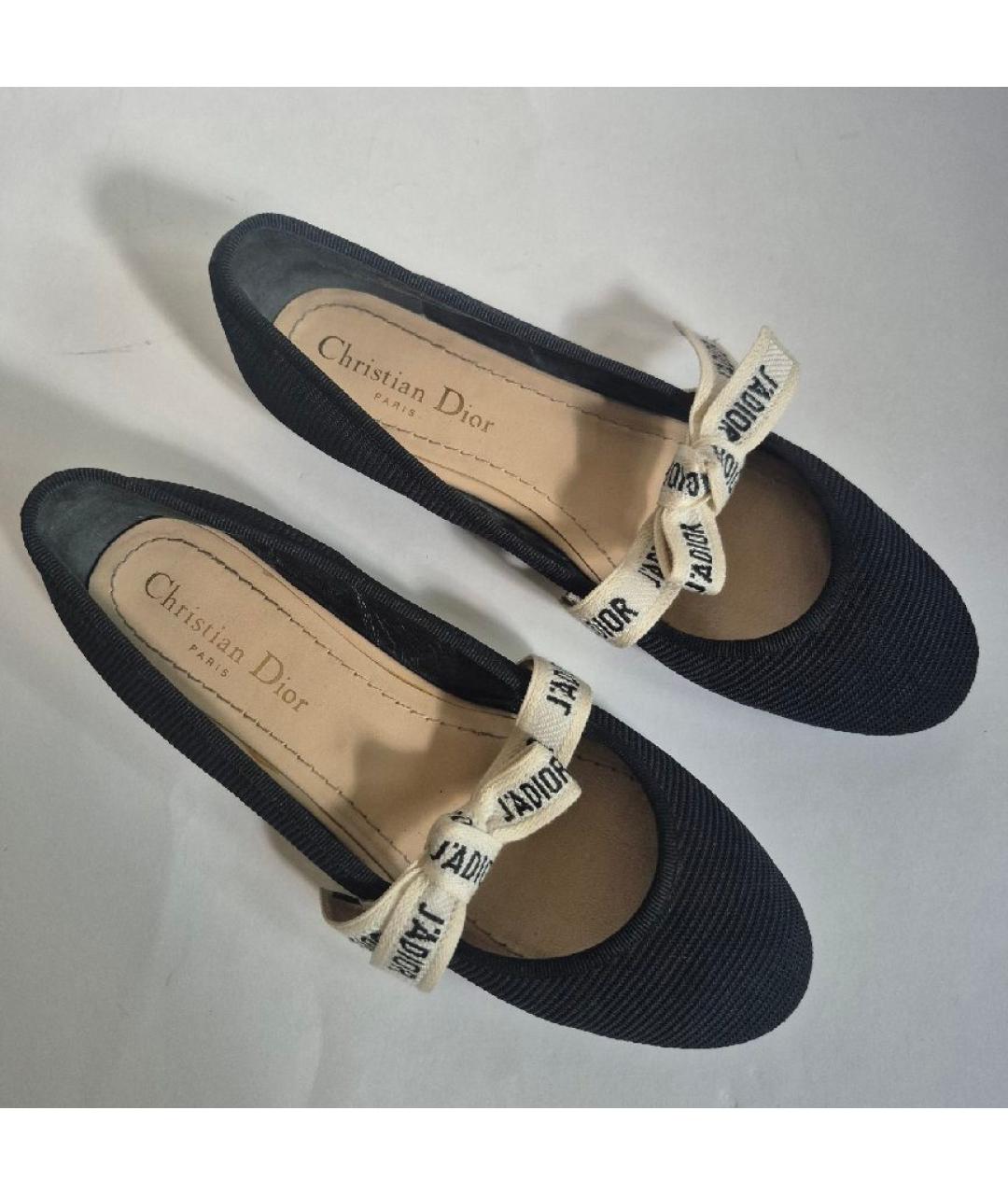 CHRISTIAN DIOR Черные балетки, фото 2