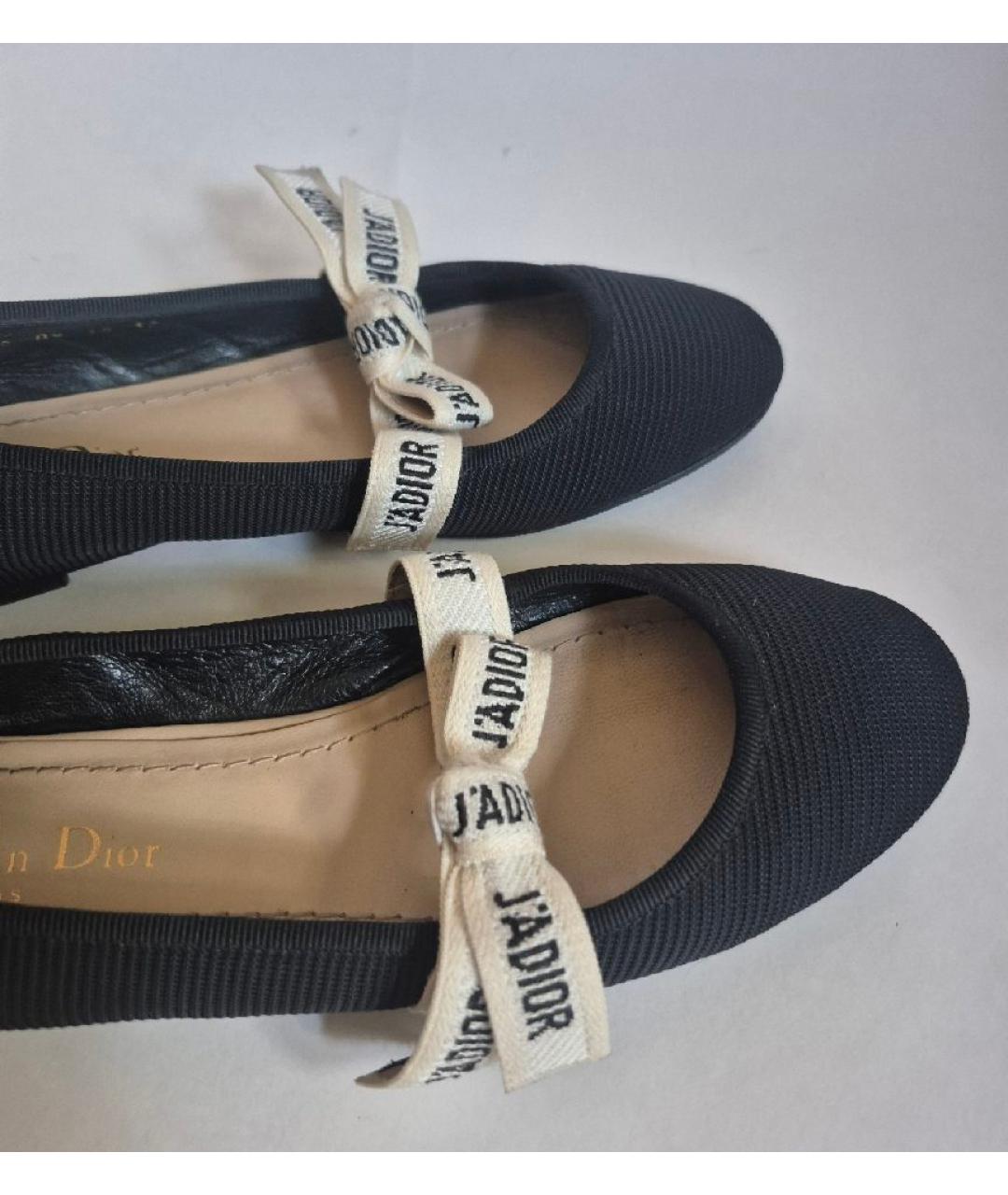 CHRISTIAN DIOR Черные балетки, фото 6