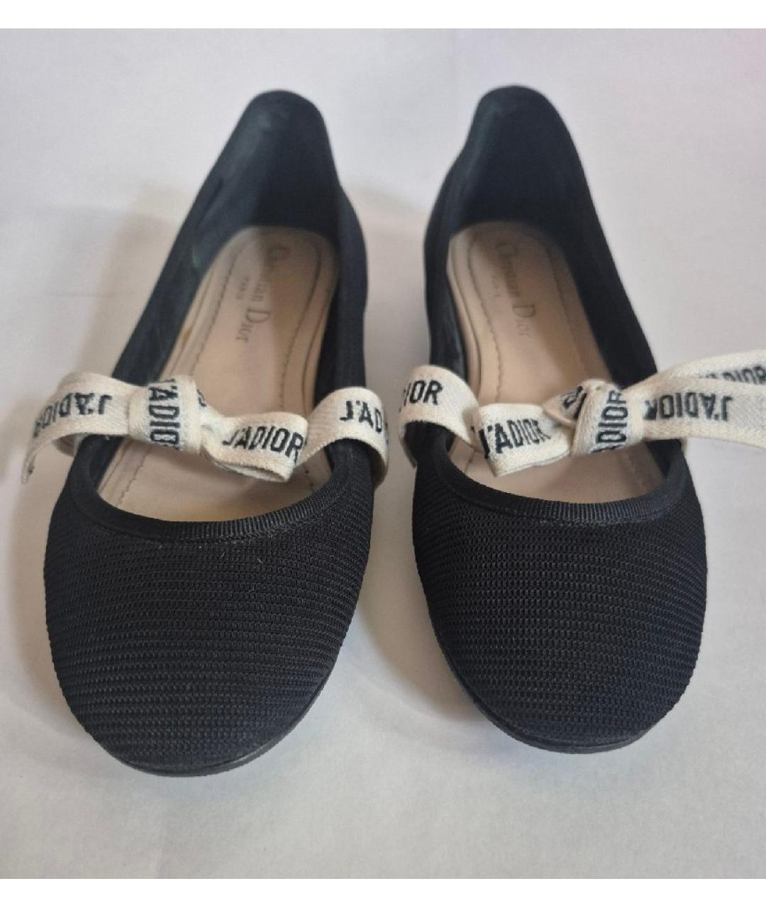 CHRISTIAN DIOR Черные балетки, фото 4