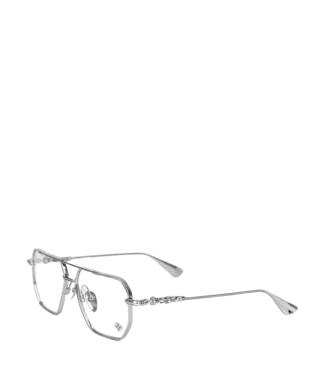 CHROME HEARTS Серебряные металлические солнцезащитные очки, фото 1