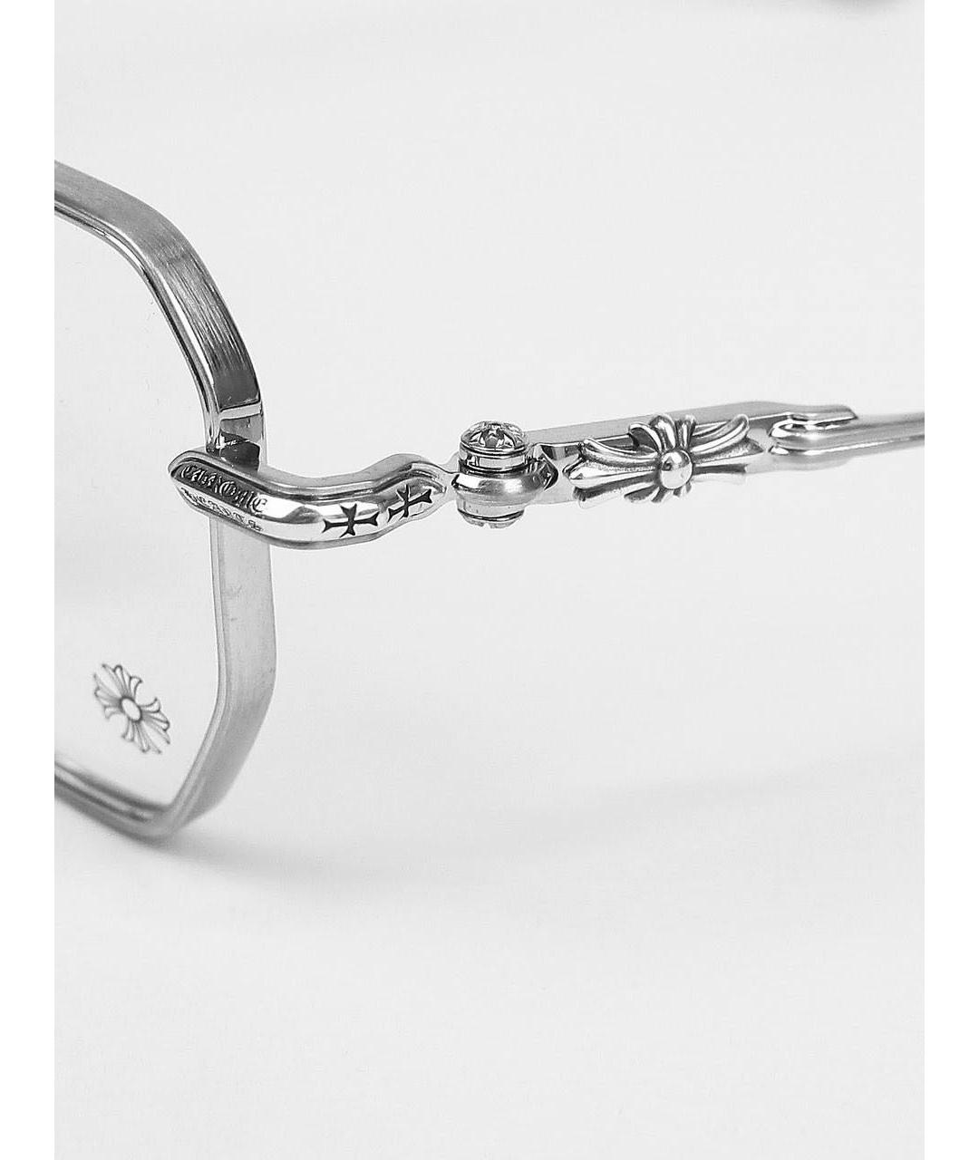 CHROME HEARTS Серебряные металлические солнцезащитные очки, фото 8