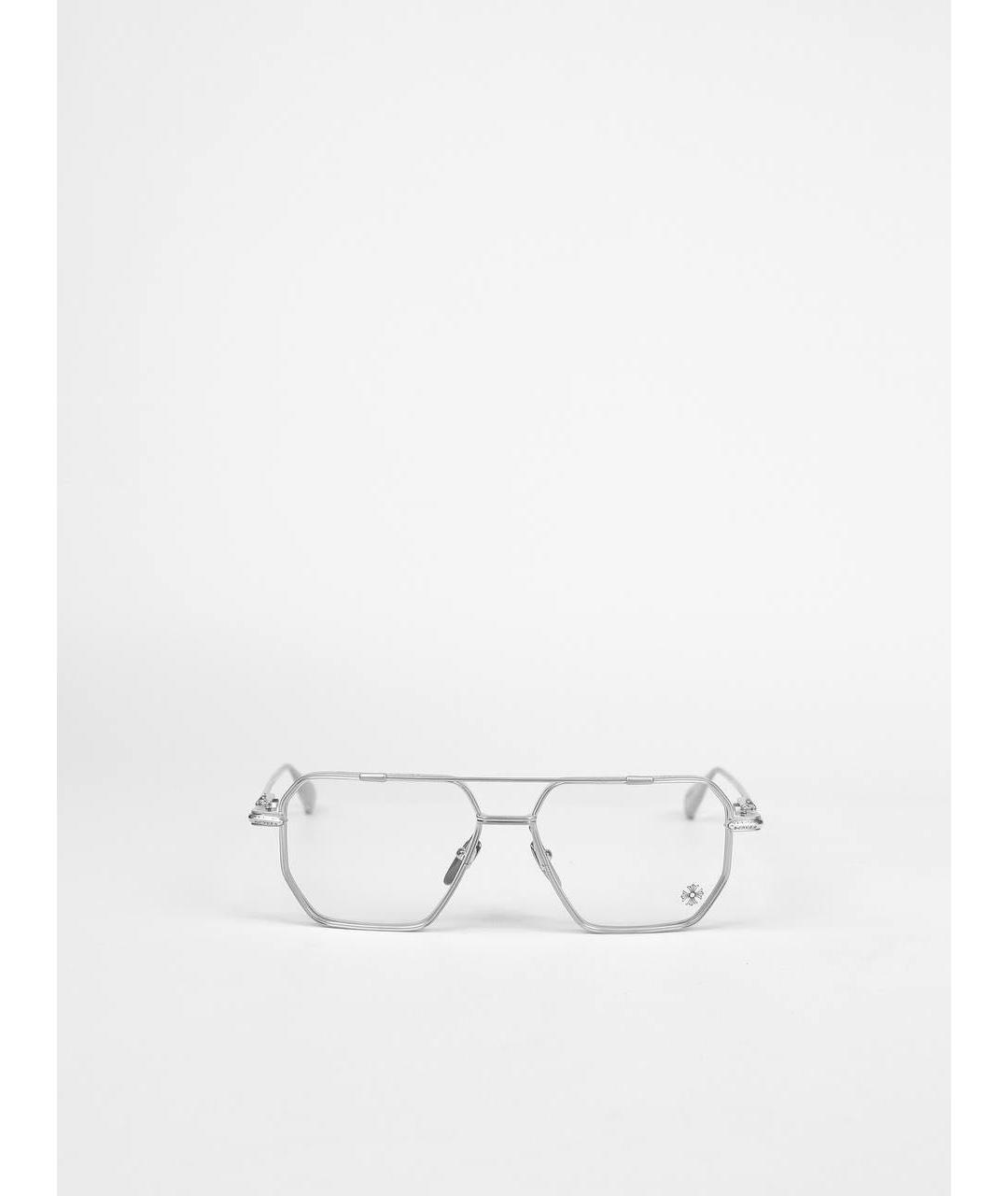 CHROME HEARTS Серебряные металлические солнцезащитные очки, фото 2