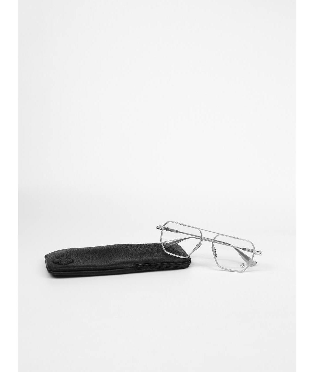 CHROME HEARTS Серебряные металлические солнцезащитные очки, фото 5