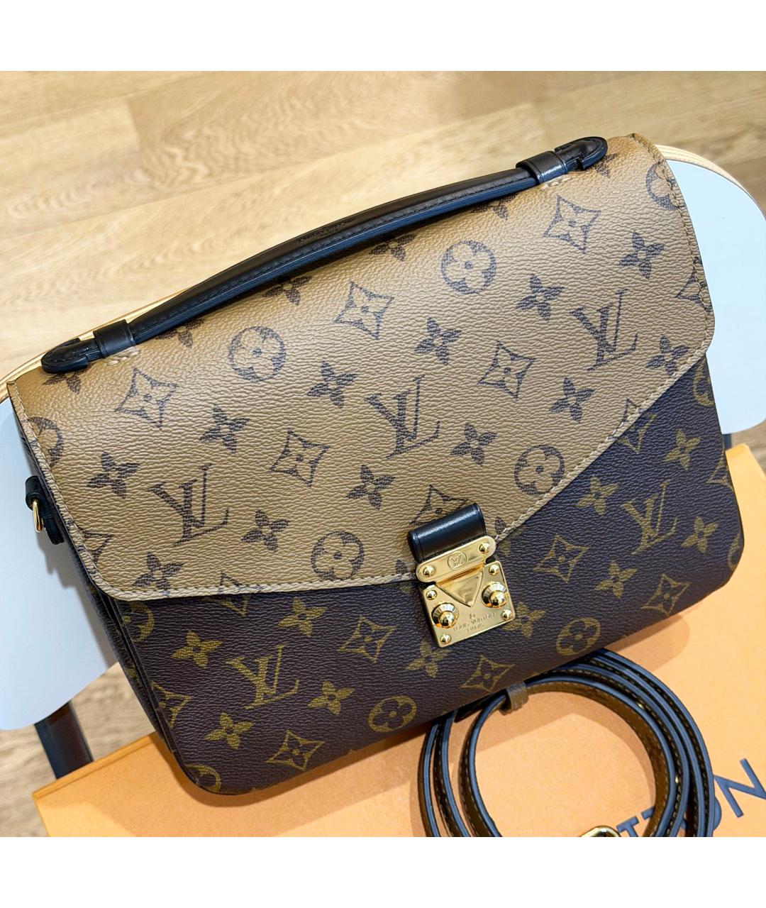 LOUIS VUITTON Коричневая сумка через плечо, фото 5