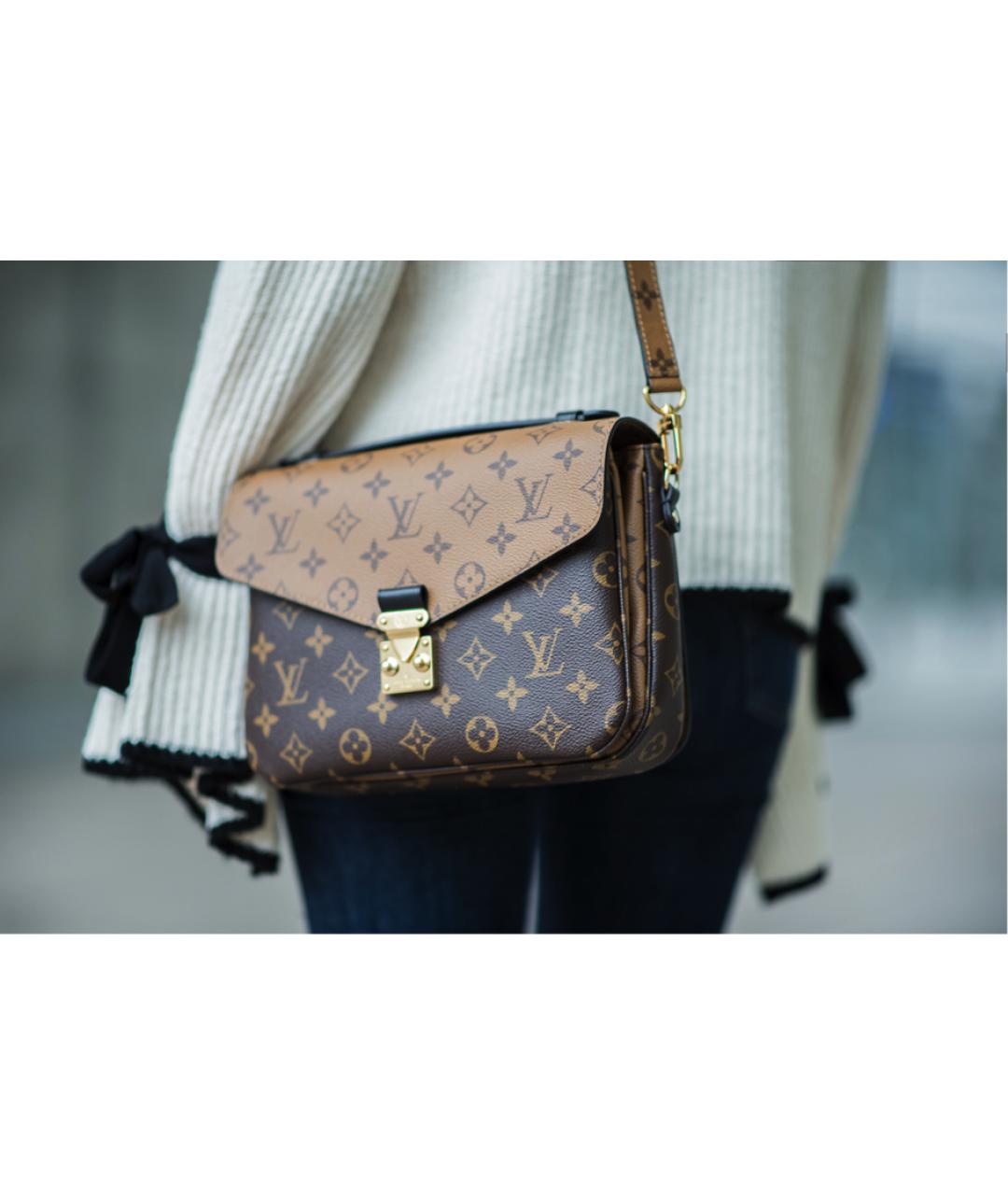 LOUIS VUITTON Коричневая сумка через плечо, фото 7