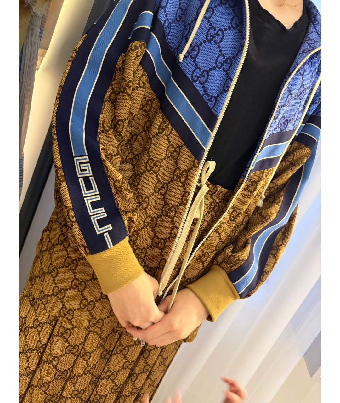 GUCCI Бежевый полиэстеровый костюм с юбками, фото 2