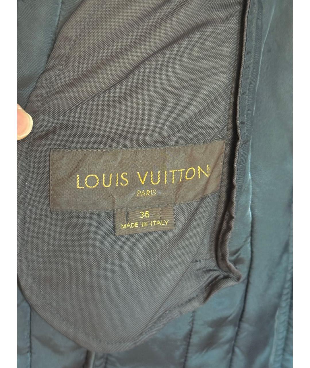 LOUIS VUITTON Черное пальто, фото 3