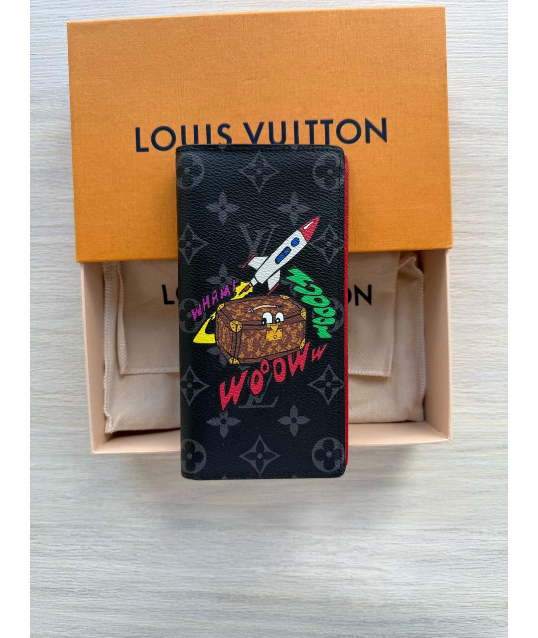 LOUIS VUITTON Черный кошелек, фото 6