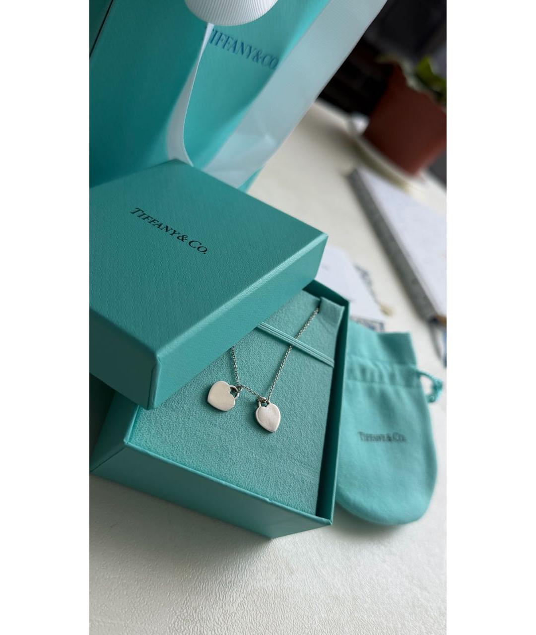 TIFFANY&CO Бирюзовая серебряная подвеска, фото 3