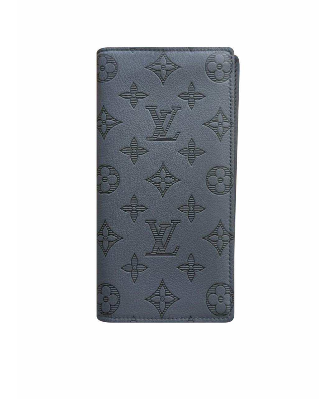 LOUIS VUITTON Серый кожаный кошелек, фото 1