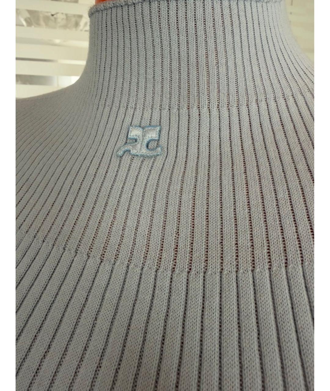 COURREGES Голубая футболка, фото 4