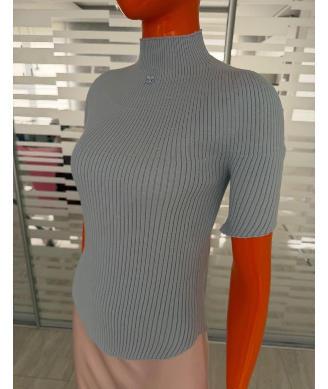 COURREGES Голубая футболка, фото 6