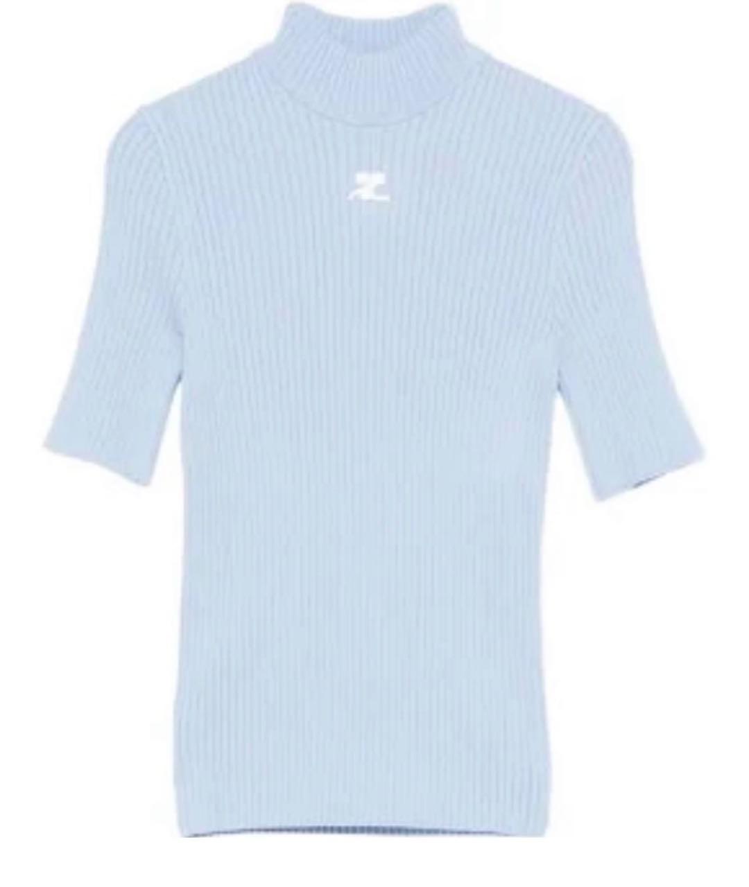 COURREGES Голубая футболка, фото 7