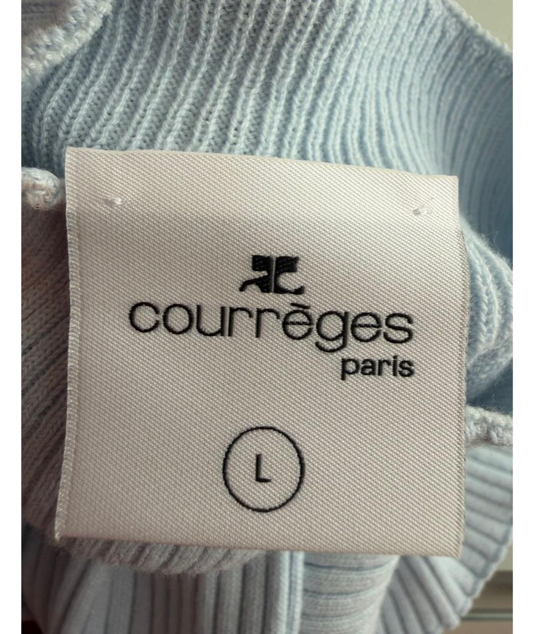 COURREGES Голубая футболка, фото 3