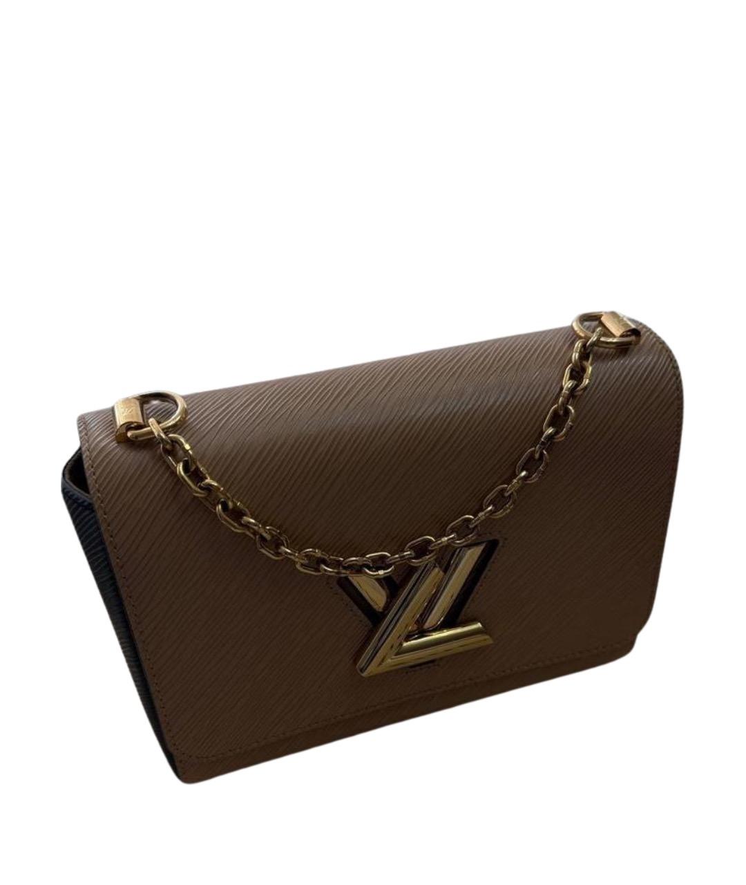 LOUIS VUITTON Бежевая кожаная сумка через плечо, фото 1