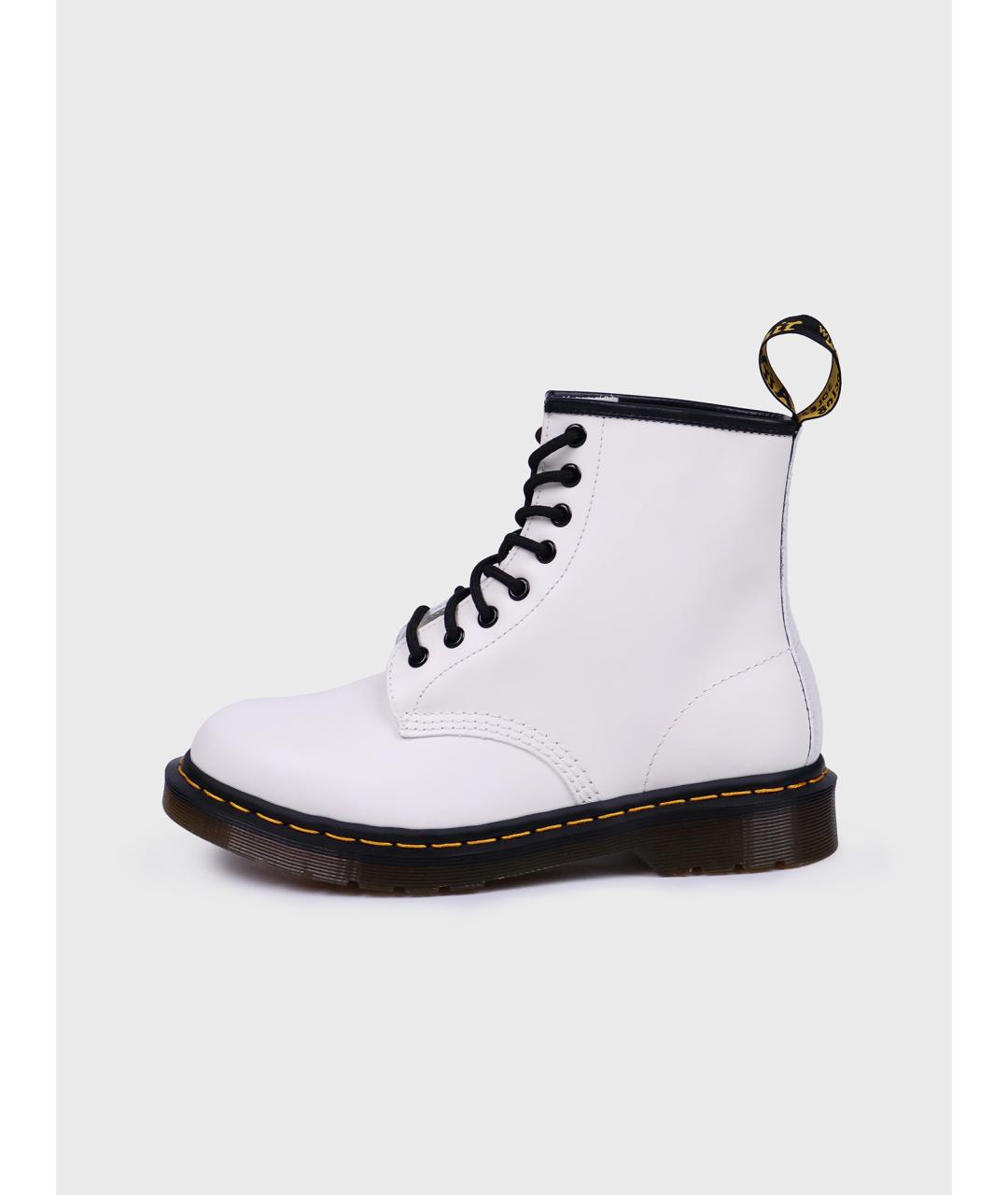 DR. MARTENS Белые кожаные ботинки, фото 10