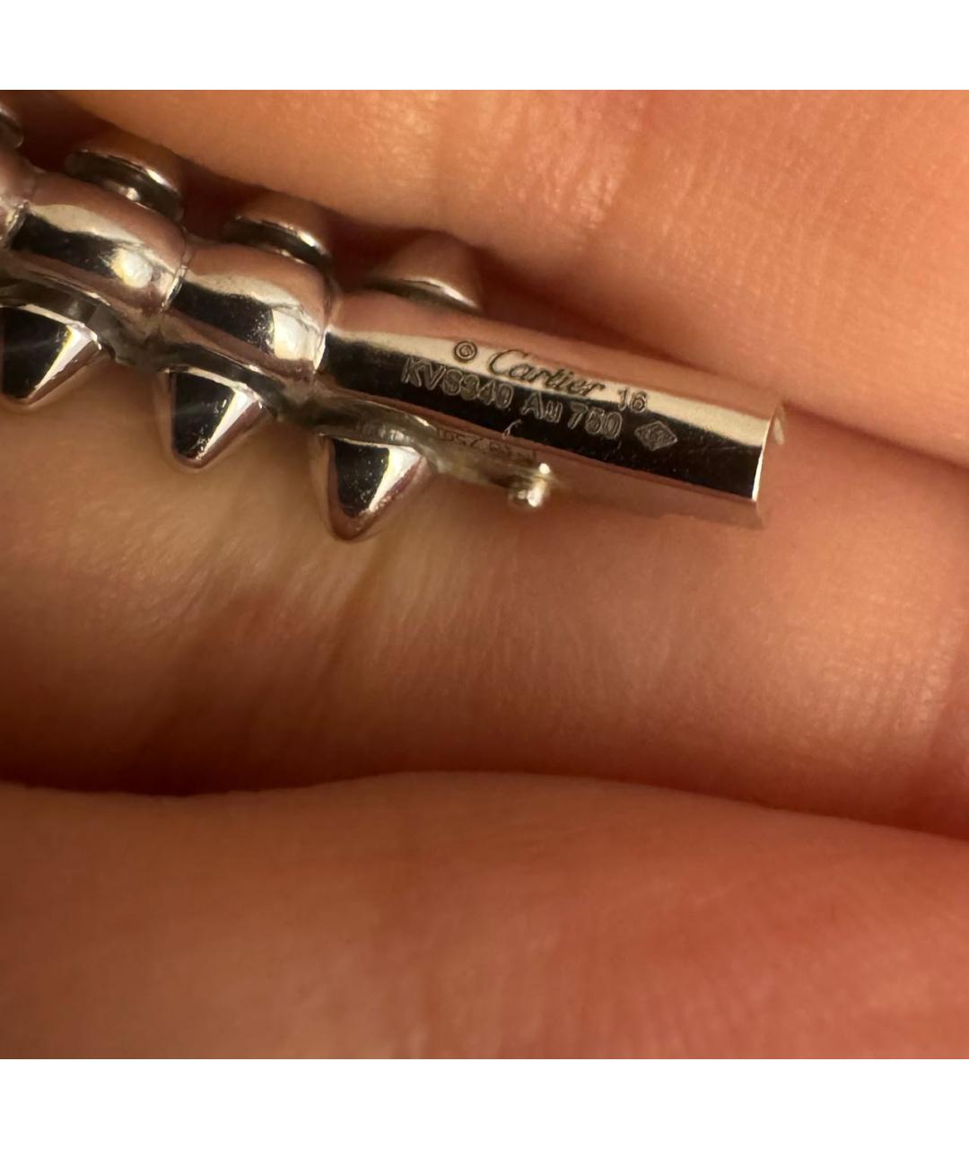 CARTIER Белый браслет из белого золота, фото 4