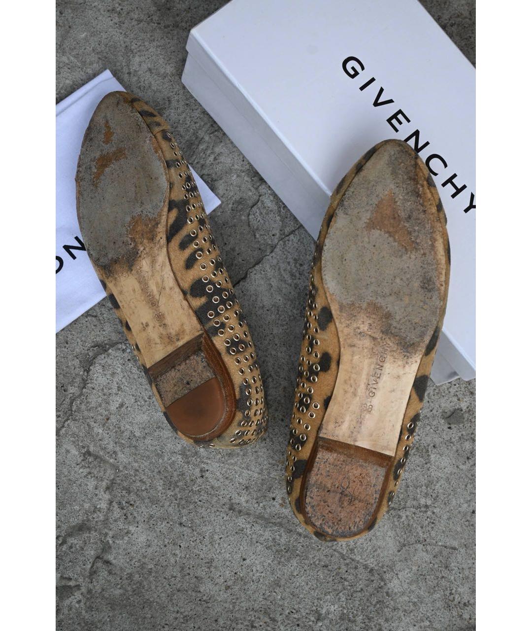 GIVENCHY Бежевые замшевые балетки, фото 6