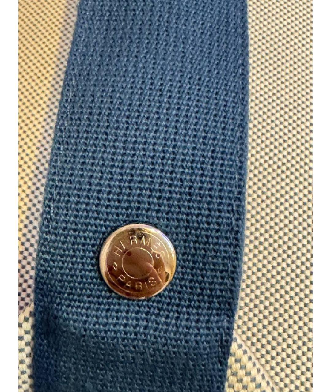 HERMES Серая тканевая косметичка, фото 6