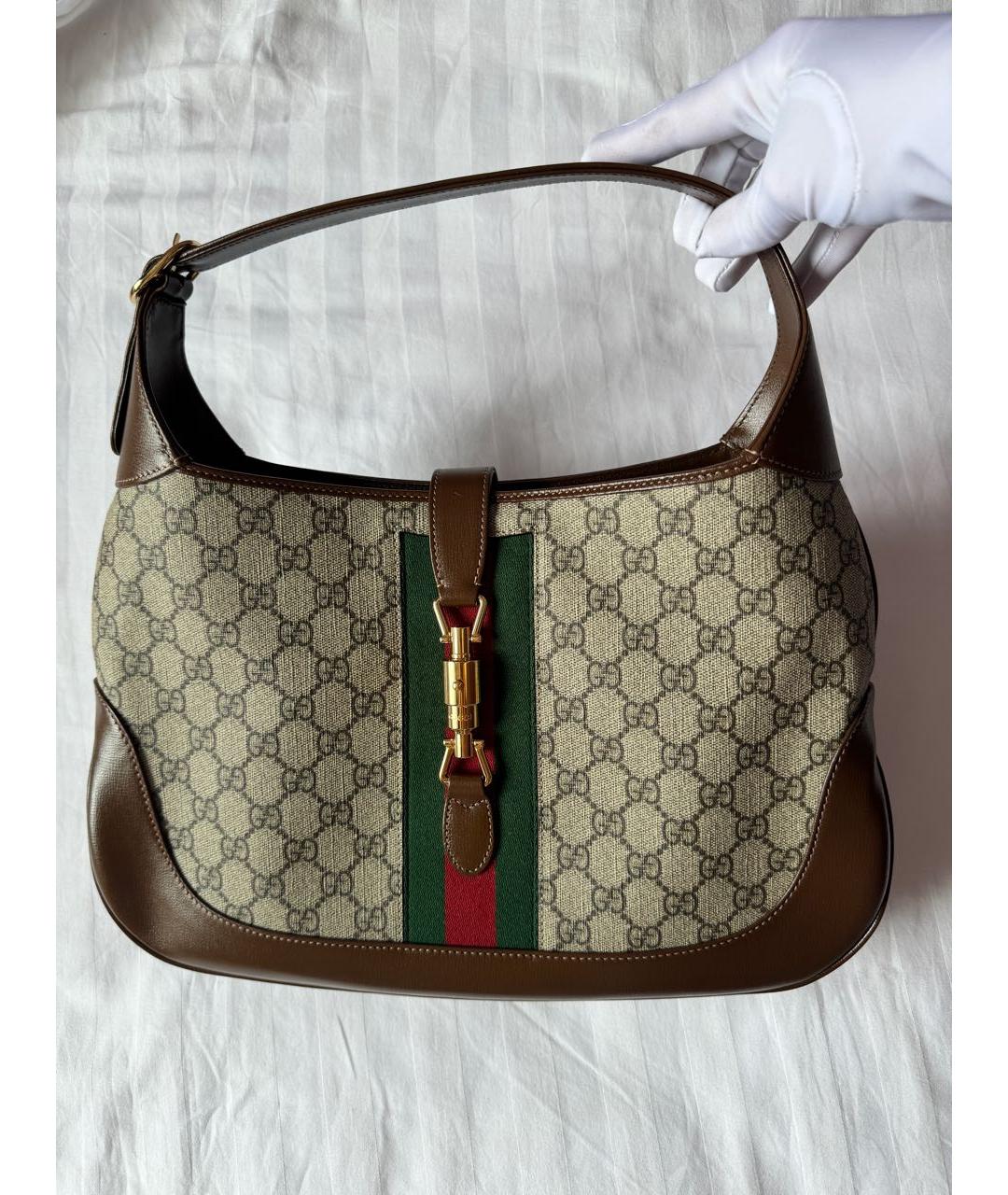 GUCCI Коричневая сумка с короткими ручками, фото 2