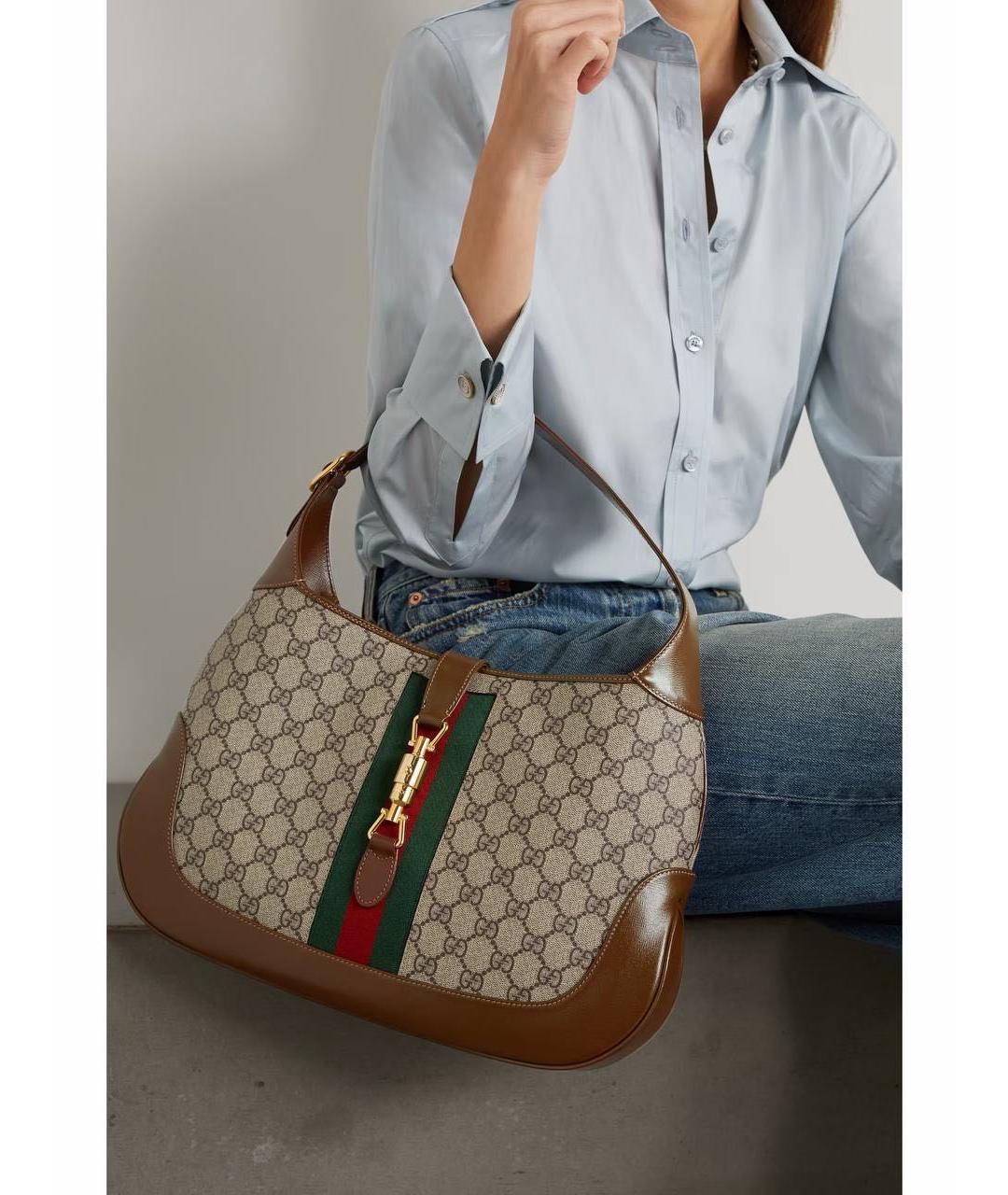 GUCCI Коричневая сумка с короткими ручками, фото 8