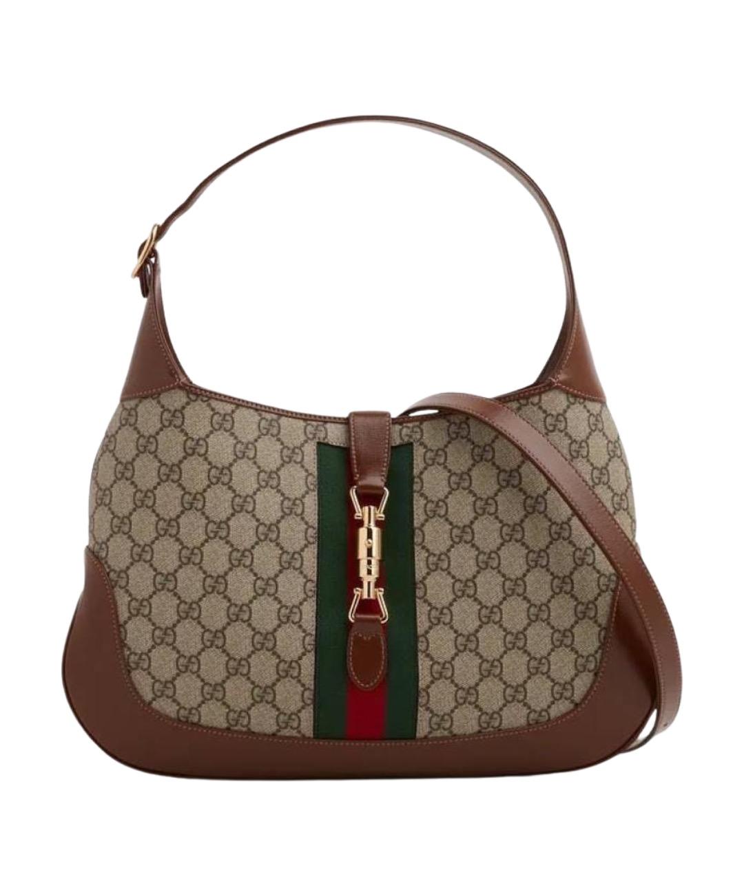 GUCCI Коричневая сумка с короткими ручками, фото 1