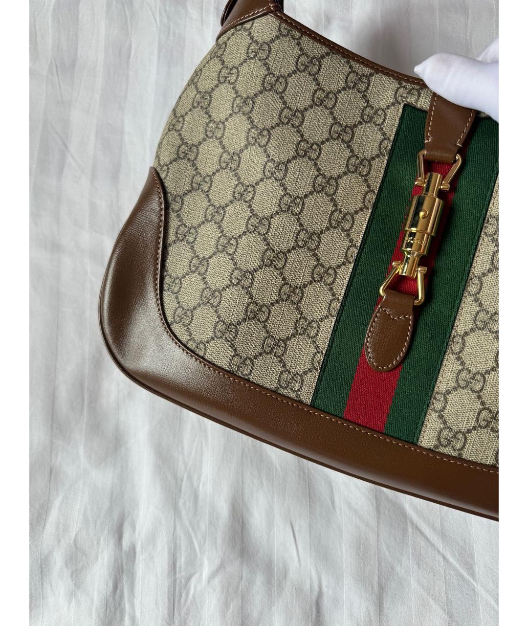GUCCI Коричневая сумка с короткими ручками, фото 4
