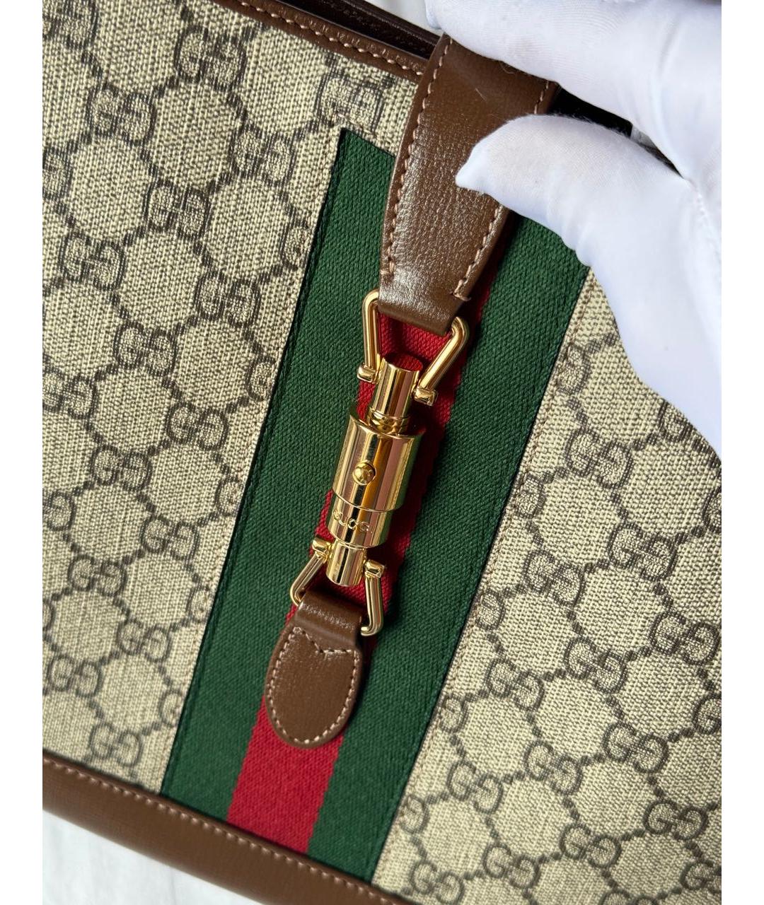 GUCCI Коричневая сумка с короткими ручками, фото 5