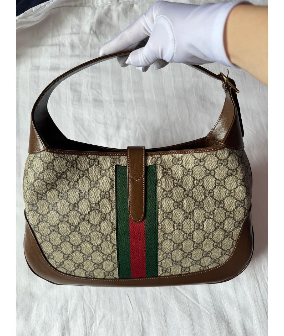 GUCCI Коричневая сумка с короткими ручками, фото 3