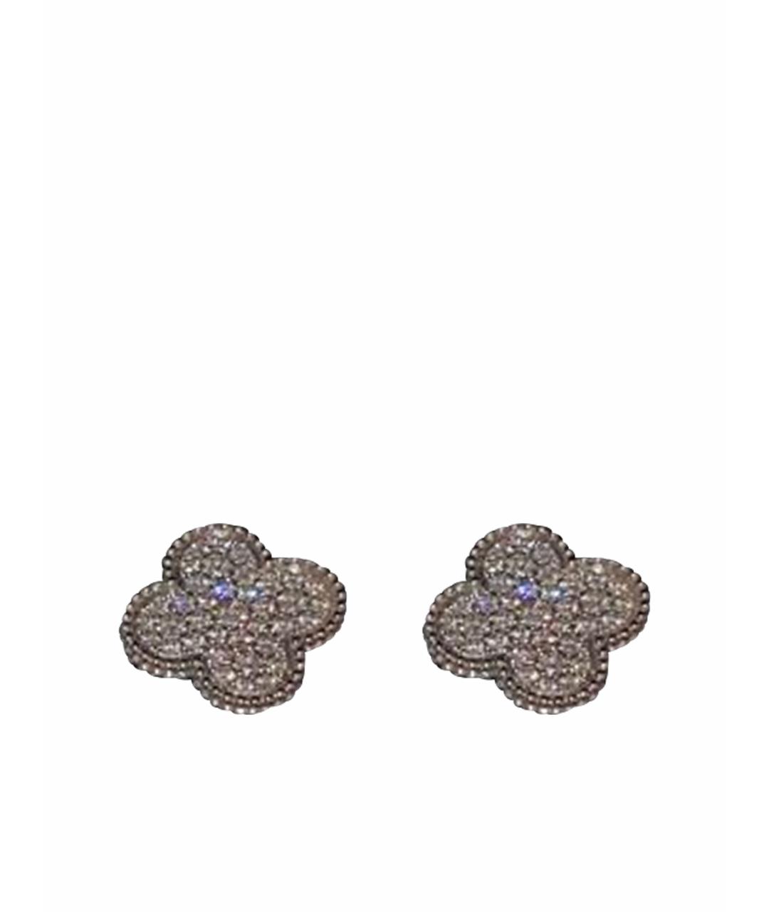 VAN CLEEF & ARPELS Серебряные серьги из белого золота, фото 1