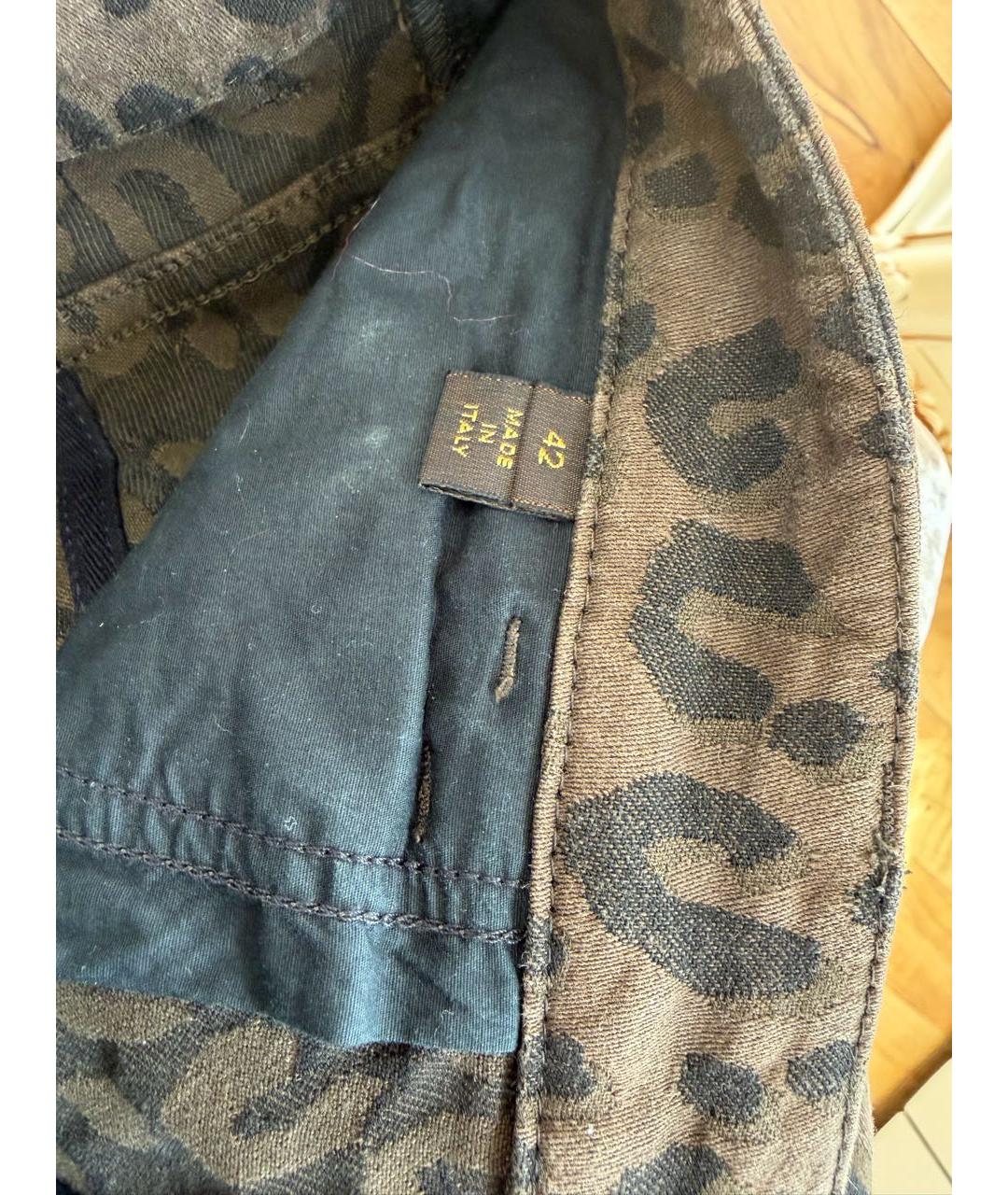 LOUIS VUITTON Коричневые хлопковые джинсы слим, фото 3