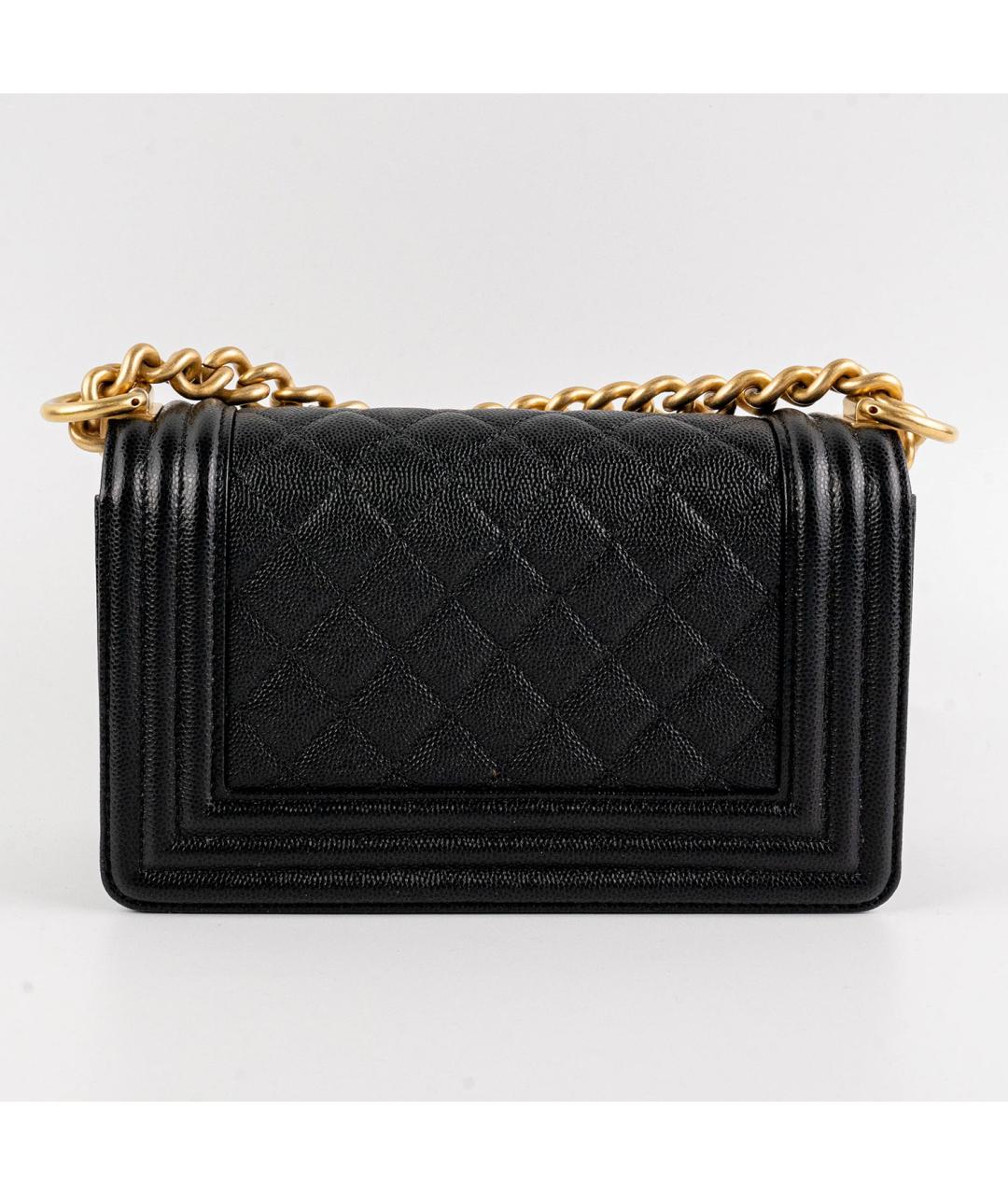 CHANEL Черная кожаная сумка через плечо, фото 3