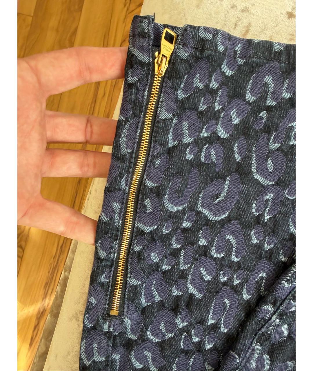 LOUIS VUITTON Синие хлопковые джинсы слим, фото 6