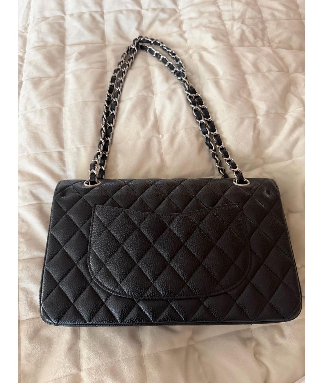 CHANEL Черная кожаная сумка через плечо, фото 3