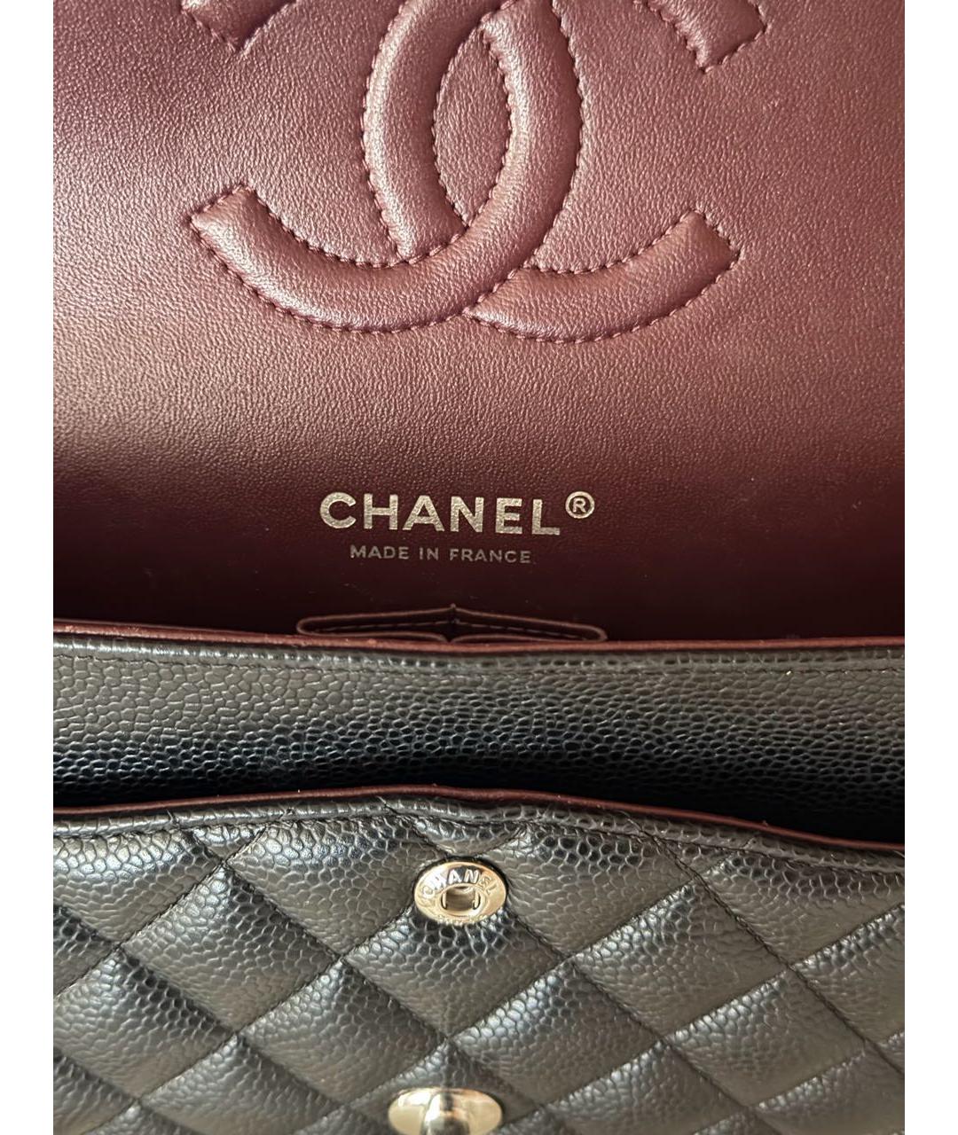 CHANEL Черная кожаная сумка через плечо, фото 4