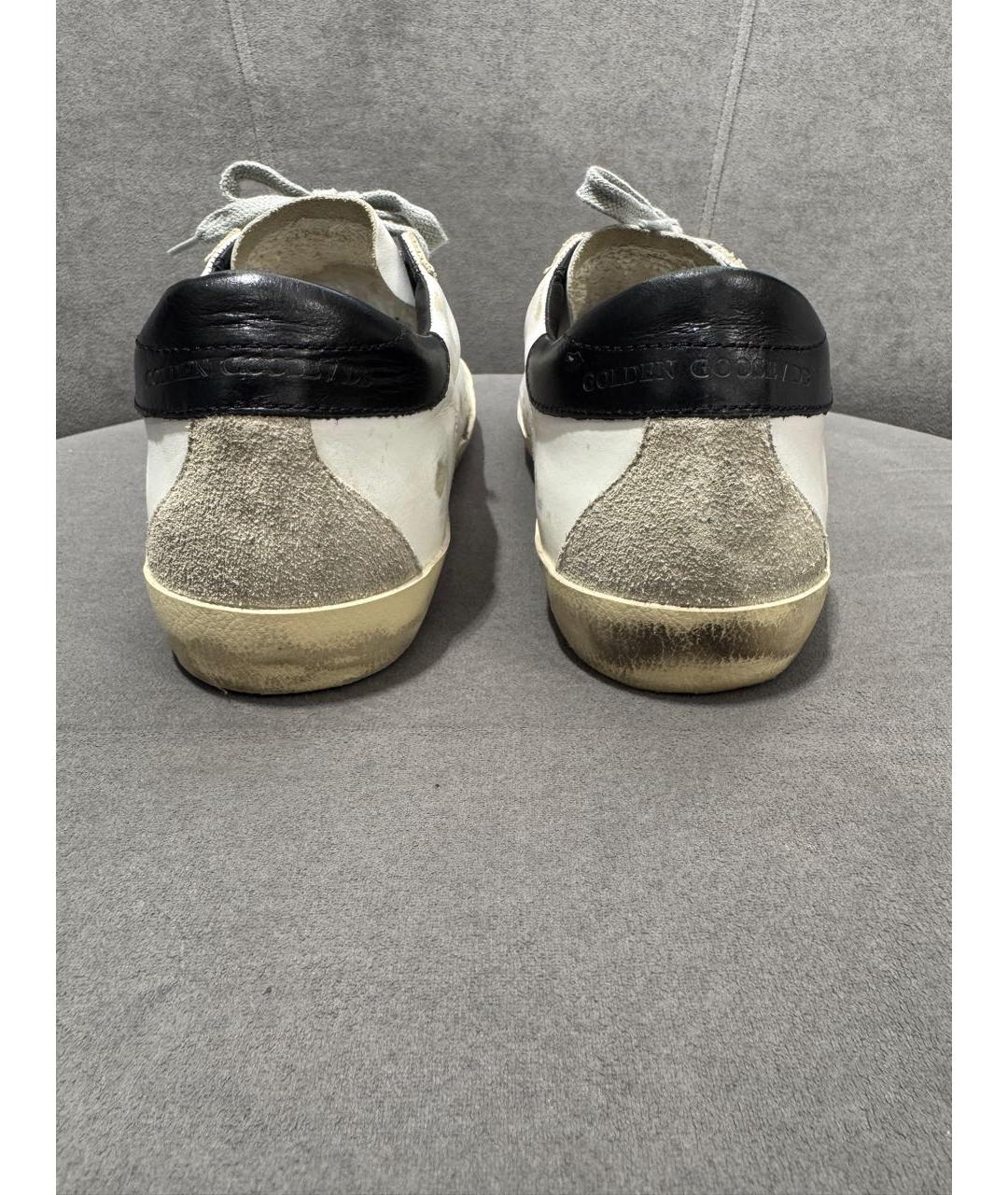 GOLDEN GOOSE Белые кожаные кеды, фото 4